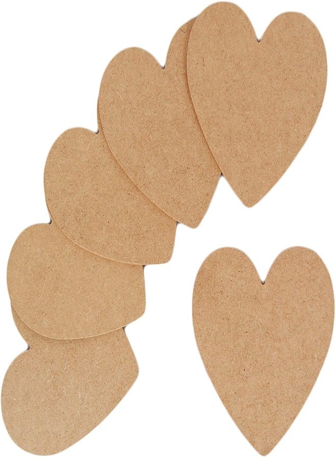 Snoogg MDF Wood Board for Art and Craft, 6 Inch, 5-Pack. Perfect for Resin Art, Craft Kits, Model Building, Home Decor, and DIY Plaque Painting. - Image 1